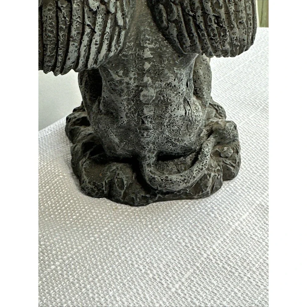 Vintage Summit Collection 4” Gargoyle Statue Figurine Gray Stone See No Evil